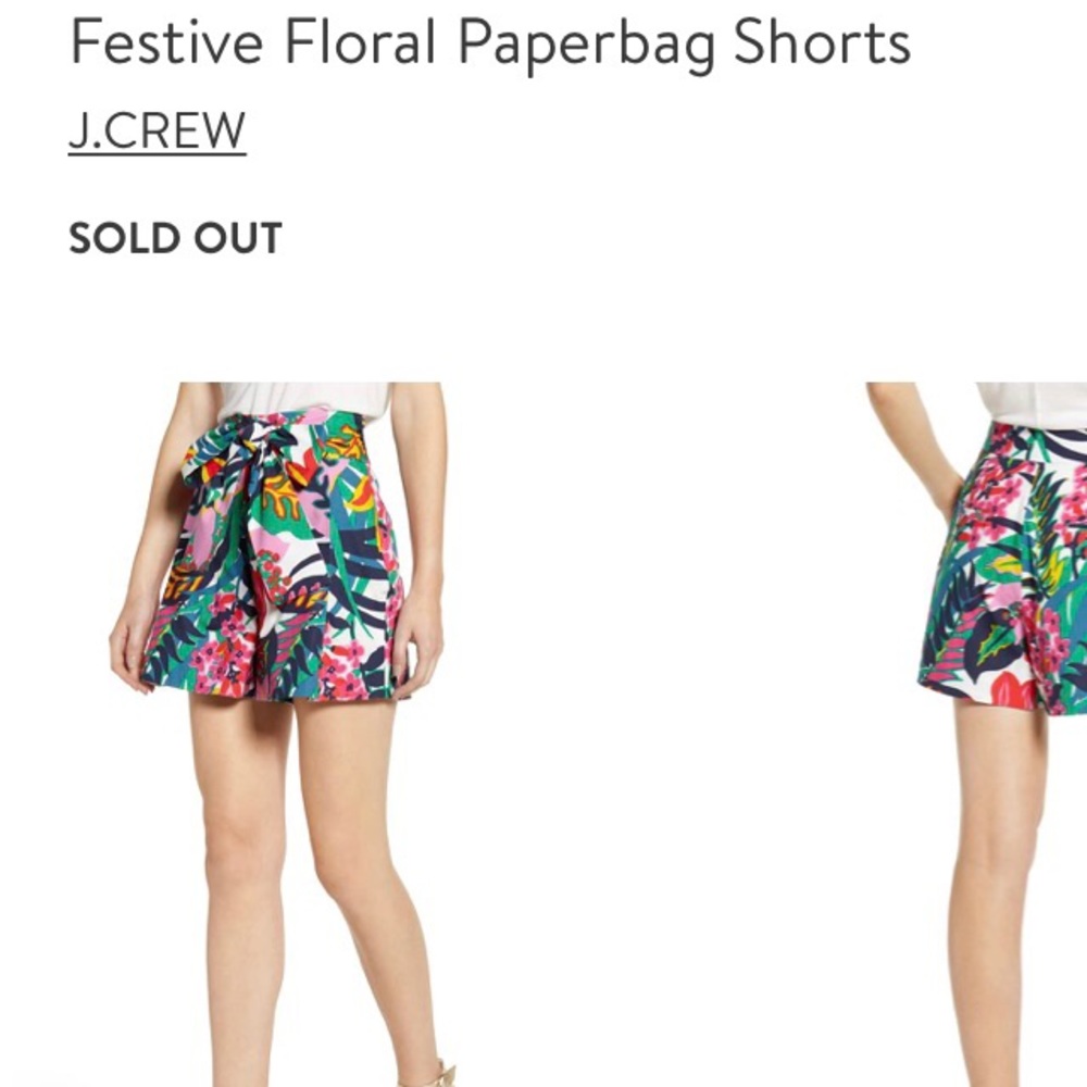 NWT high-waisted J. Crew shorts